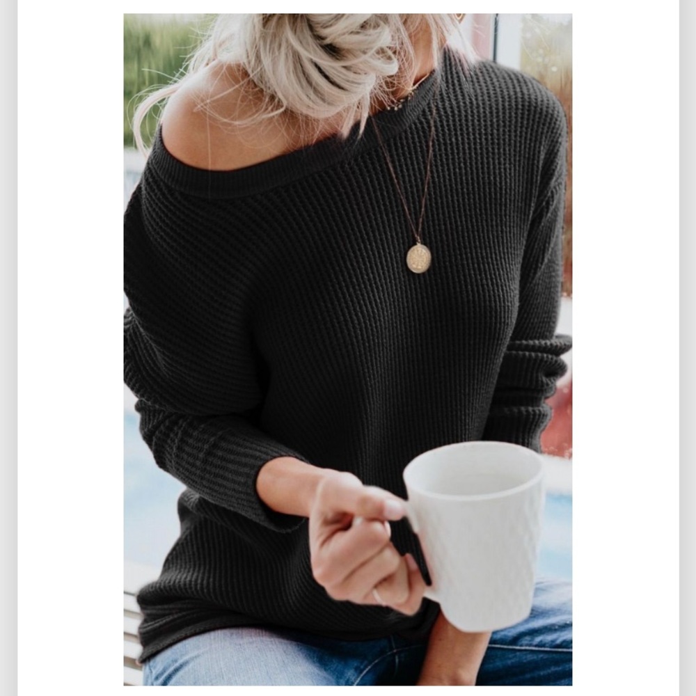 Waffle Knit Top